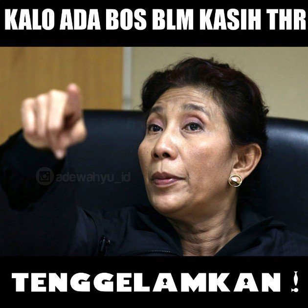 Meme THR yang lucu dan bikin ngakak